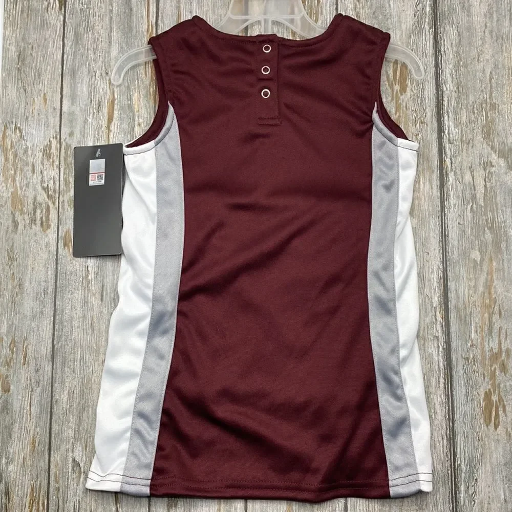 Montana Griz Team Graphic Toddler Girl Cheerleader Outfit Sports Grizzlies Sz 4T
